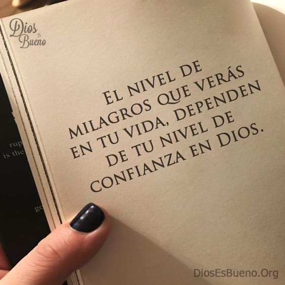 el milagro de Dios en tu vida