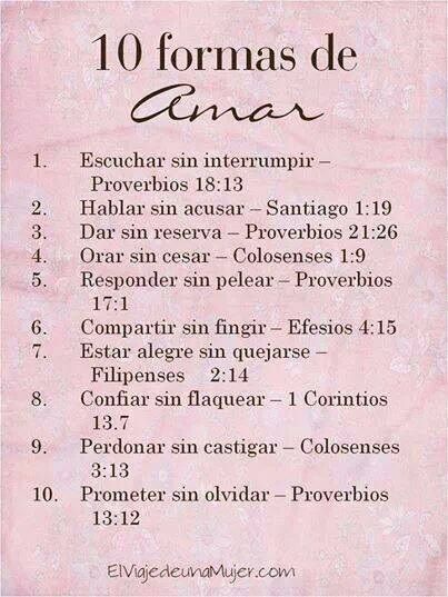 10 formas de amar