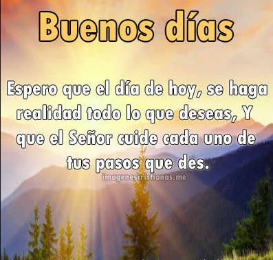 Buenos días mi amor