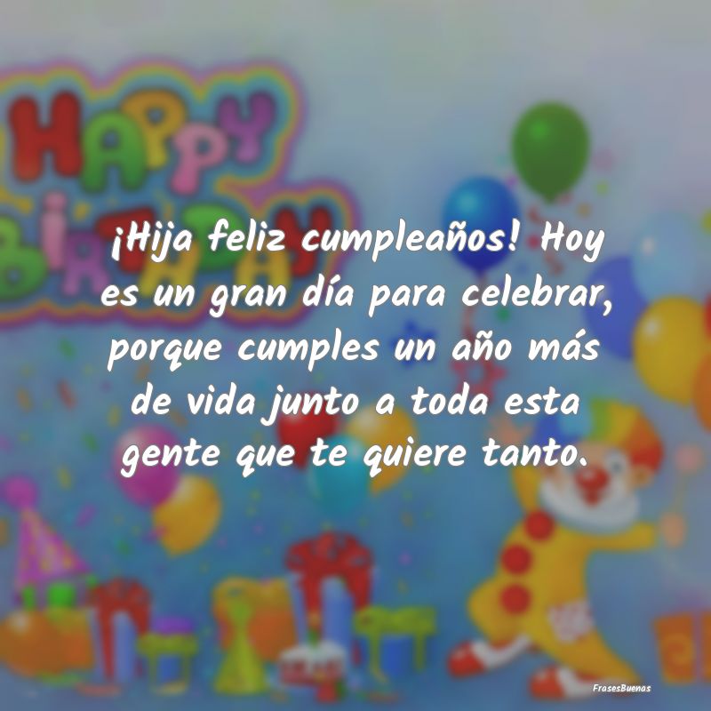 frases cumpleaños para hija