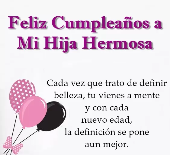 tarjeta cumpleaños hija