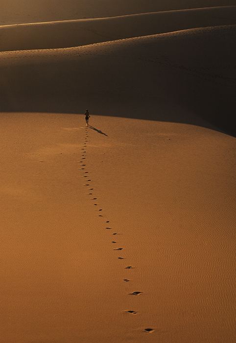Camino en el desierto