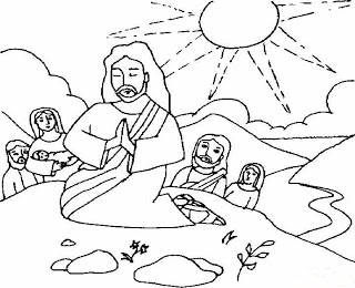 Jesús orando en compañía