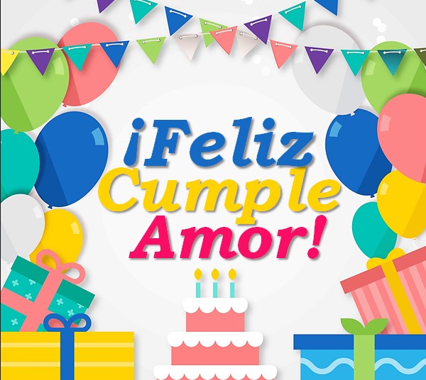 Feliz cumple amor