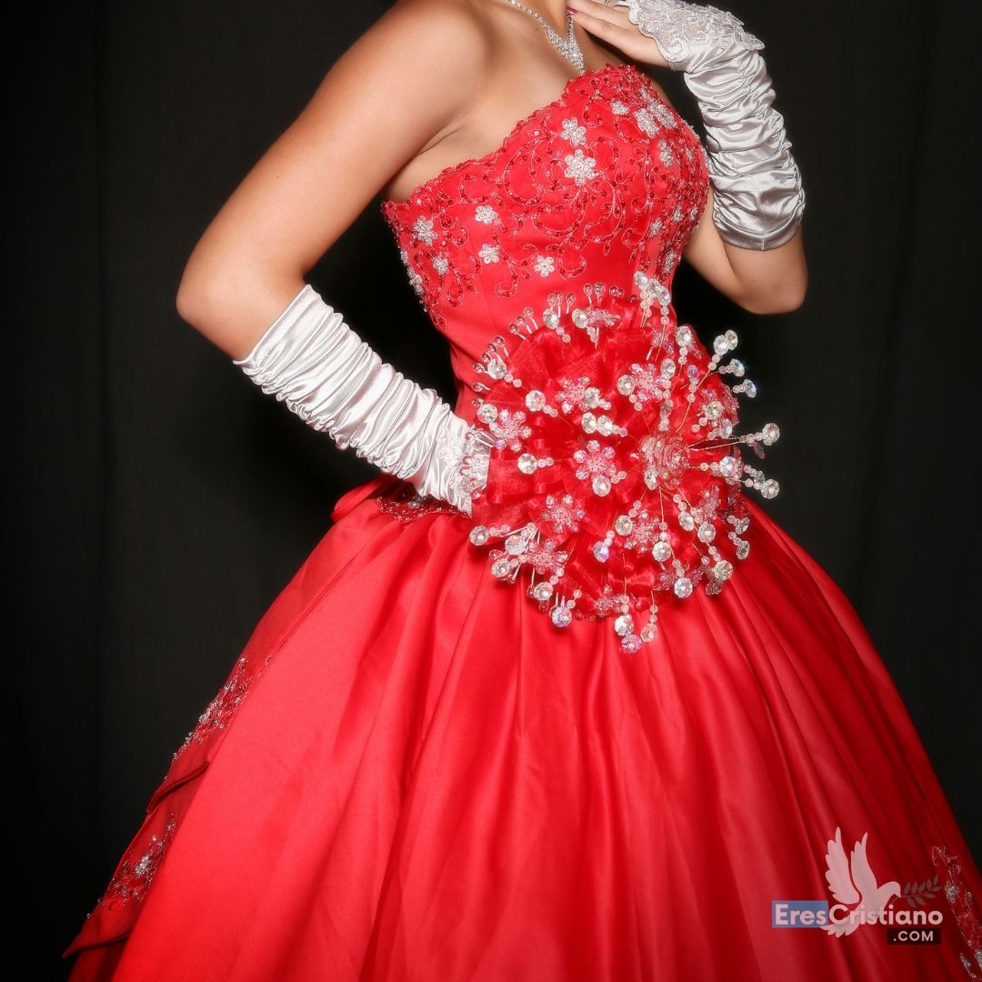 vestidos 15 años color rojo