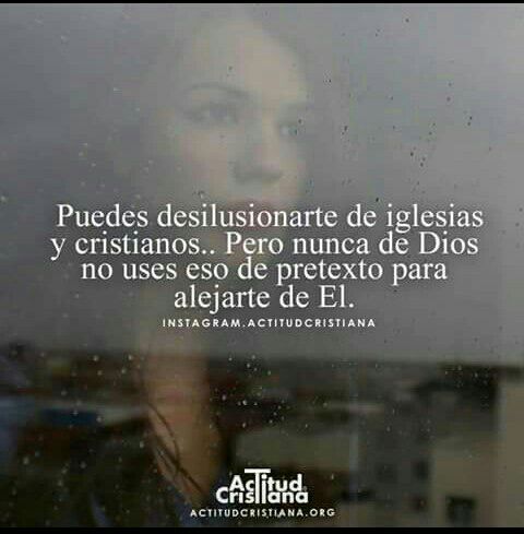 No te alejes de Él