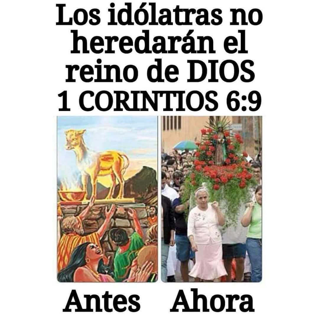 La idolatría está prohíbida por Dios