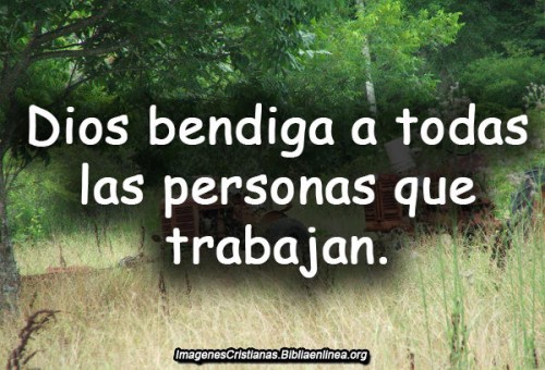 Bendice tu trabajo