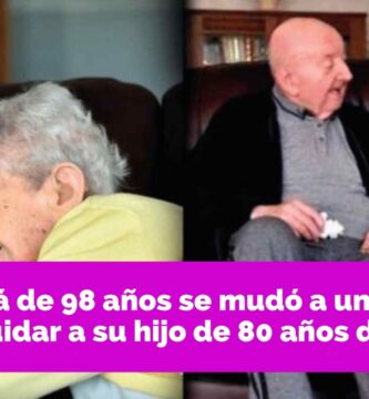Mamá de 98 años cuida a su hijo de 80 años