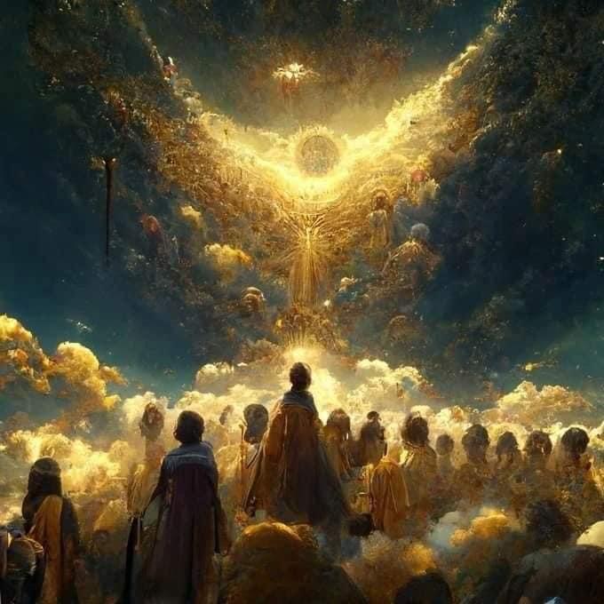 angeles frente a Dios creado por inteligencia artificial 