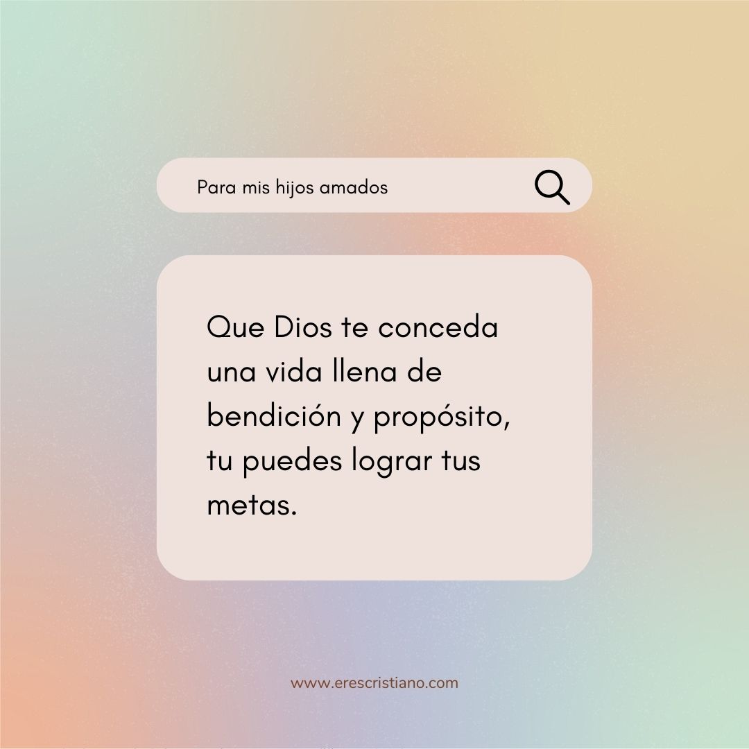 frases de bendicion a mis hijos