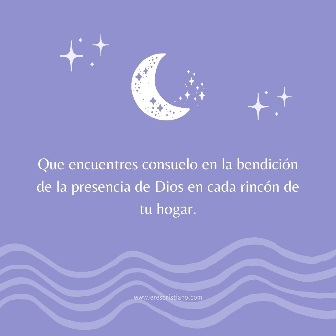 frases de buenas noches con la bendición de dios