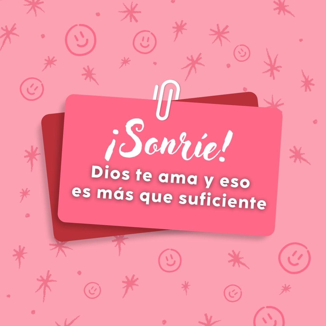 sonrie cristo te ama